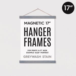 Poster Hanger Frame Magnetic Wood 14 Sizes & 6 Colors 
