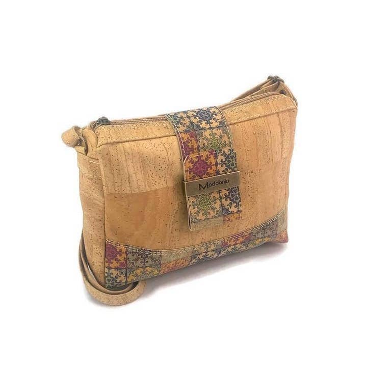 Moddanio Cork - Wholesale Crossbody Bag - Women's - Cork Crossbody Bag Vegan Crossbody Bag Patricia