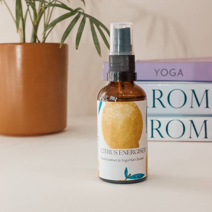 Aroma Theory - Venta al por mayor Limpiadores de esterillas de yoga - Citrus Energiser - Desinfectante de manos y limpiador de esterillas de yoga
