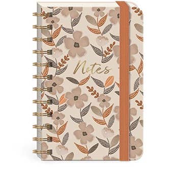 Punch Studio - Wholesale Notebook - Spiral Pocket Notebook -Floral Small