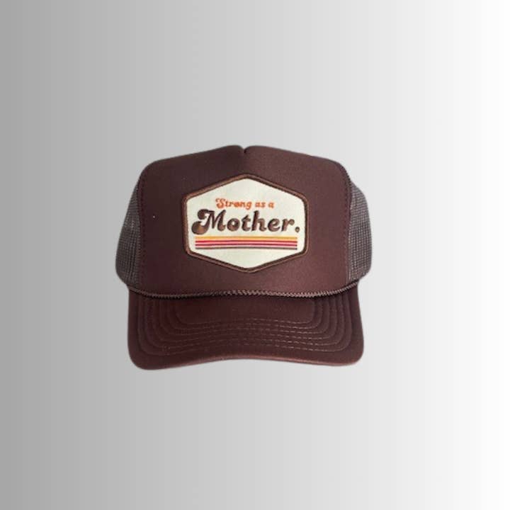 RETRO MOTHER. Patch hat - Mocha for wholesale on Faire