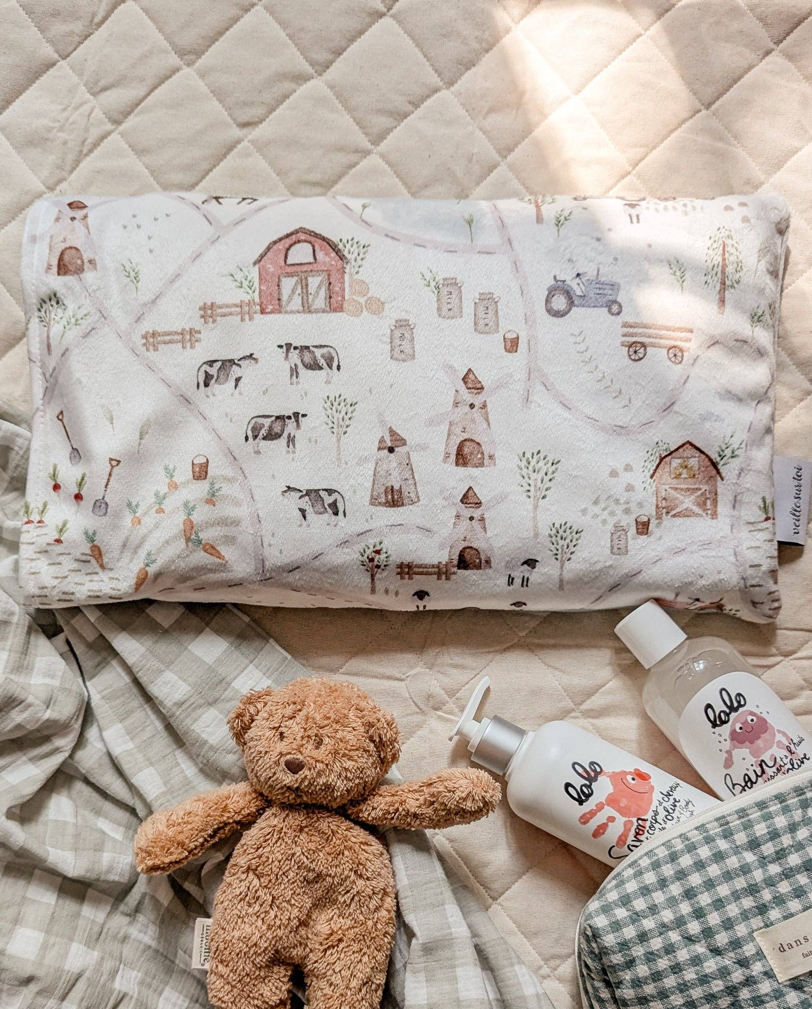 Shine on me Distribution - Vente Taie/housse d'oreiller - Enfant et bébé - Taie d'oreiller pour enfants - La ferme de Gédéon - Veille sur toi7