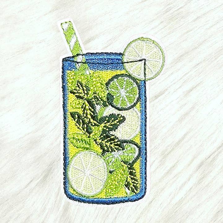 Scratch Decor - Wholesale Patch - Mojito Cocktail Drink Embroidery Iron On Patch0
