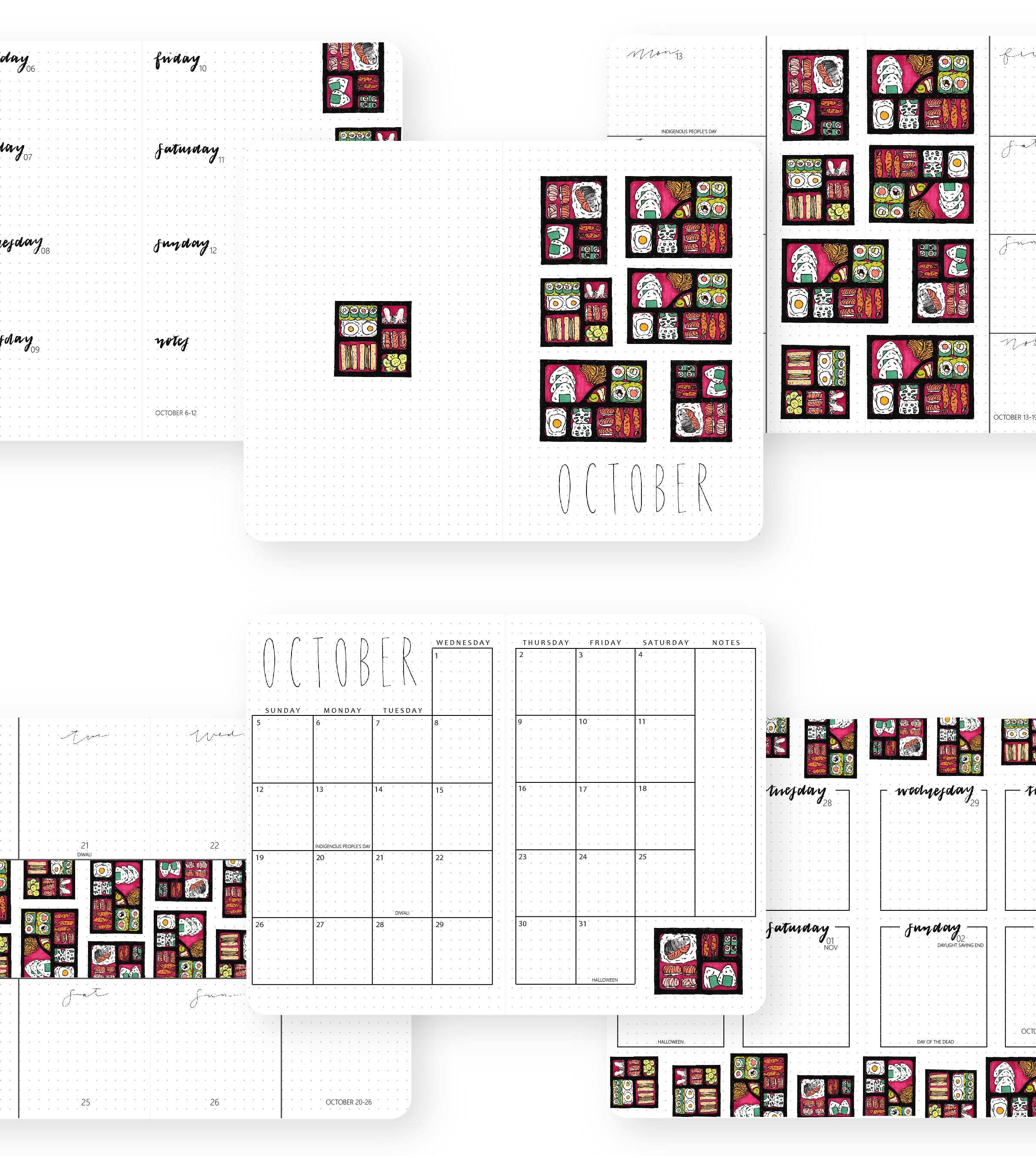 Linda Tong Planners - Wholesale Planner - 2026 Illustrated Planner Light Gray8