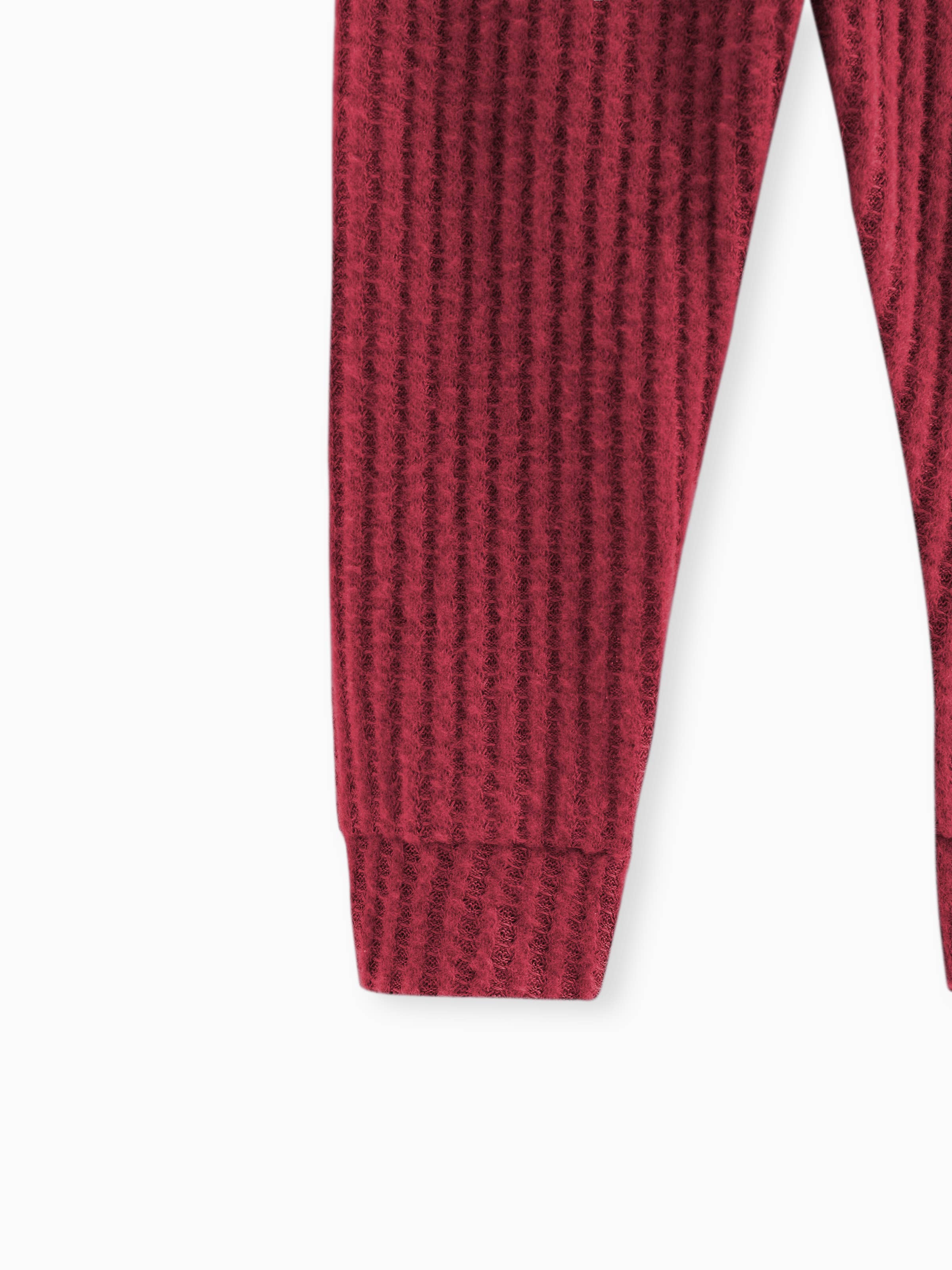 PatPat - Wholesale Clothing Set - Baby - 2pcs Solid Waffle Long-sleeve Baby Set5