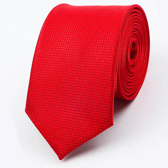 Unipap's - Wholesale Necktie - Men's - Red Tie No. 2 Men's Polyester "Martin"