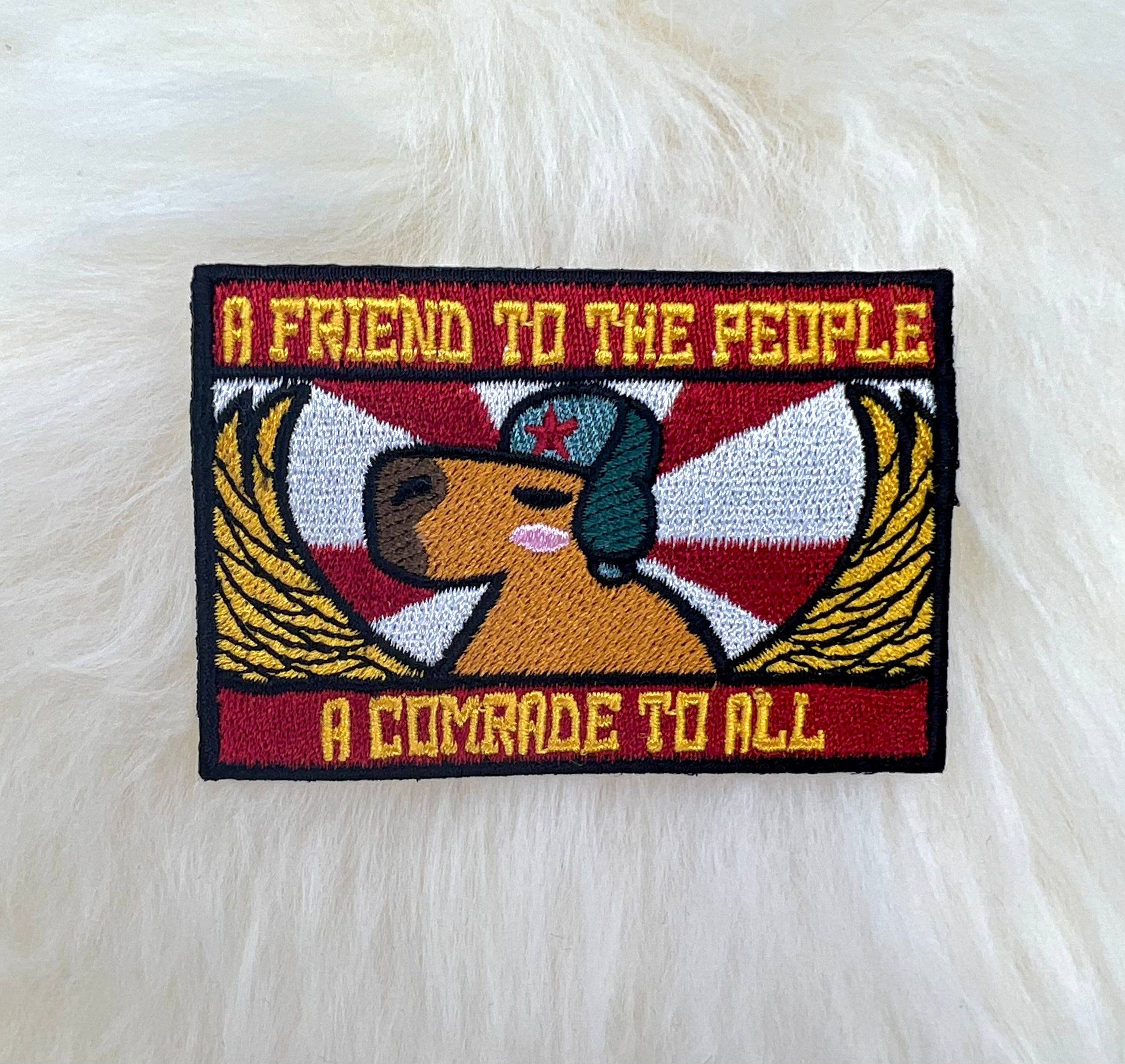 Roamin' Bison Workshop – Engroshandel Patch – Commie Capybara Sjov politisk patch