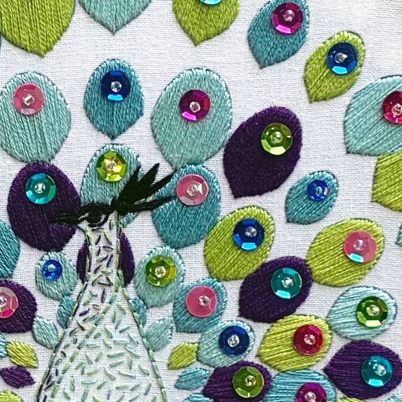 Cinnamon Stitching - Wholesale Craft Sewing Kit - Peacock Embroidery Kit3