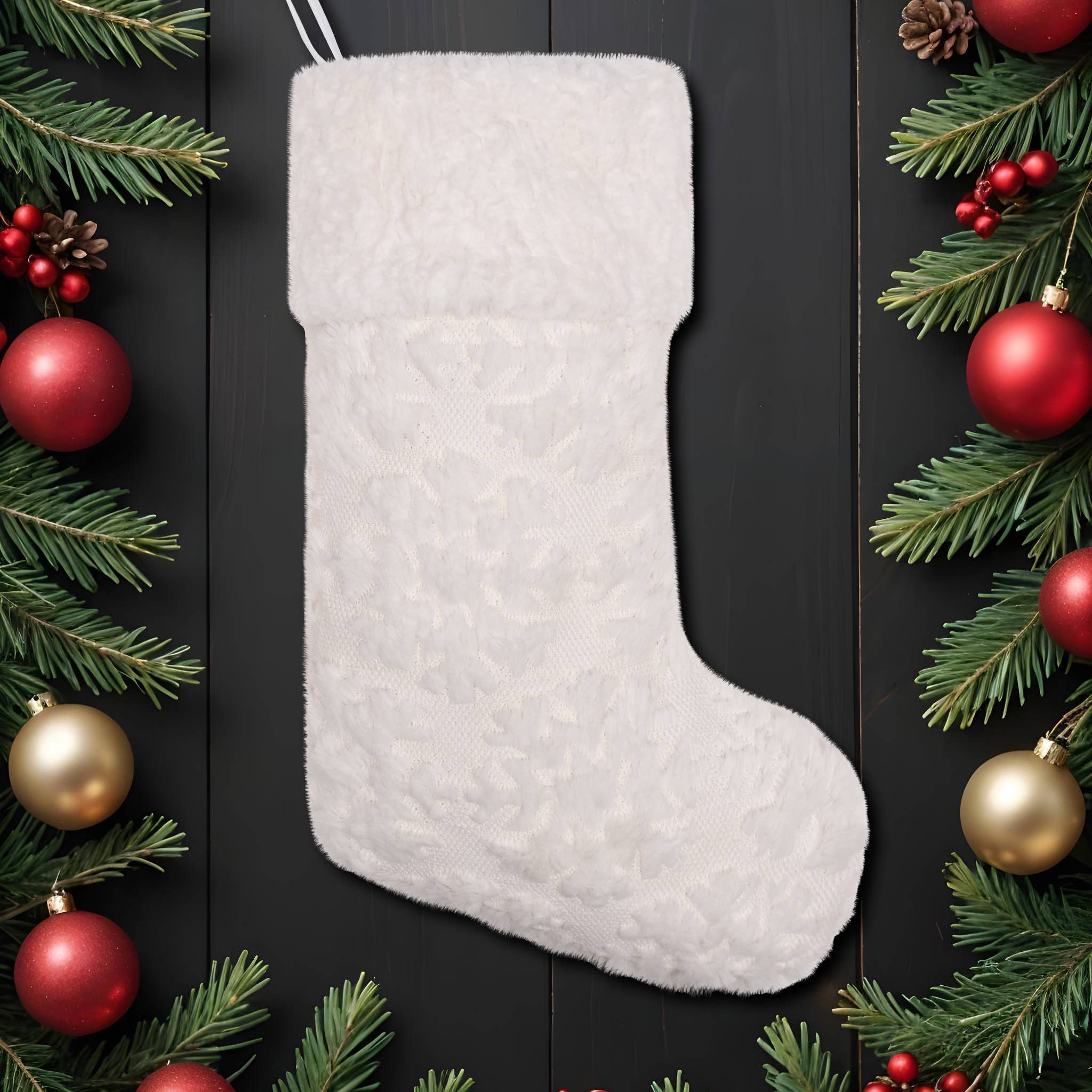 GEXWORLDWIDE - Wholesale Holiday Stocking - Luxurious Plush Gold Sequin Christmas Stockings3