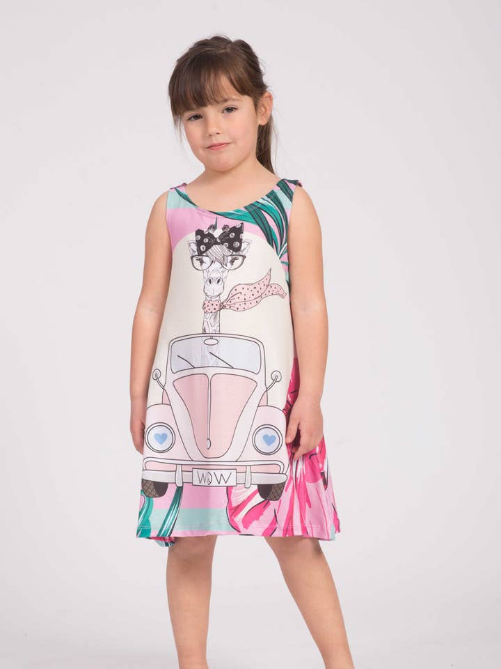Giraffe Fishikii dress for girls | VESTN.26 for wholesale by Fishikii