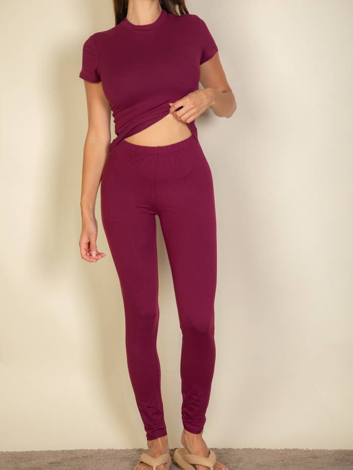 CAPELLA APPAREL - Wholesale Fashion Leggings - Women's - Basic Solid Leggings24