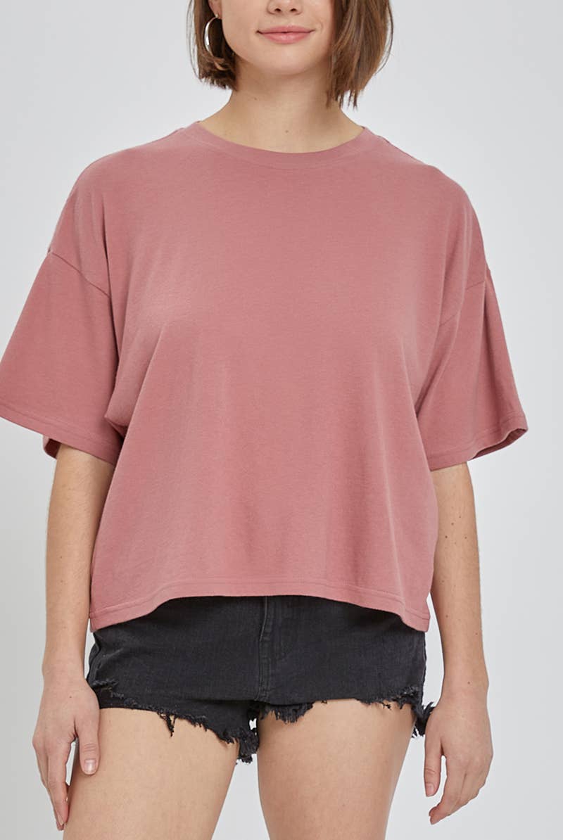 2&moon - Wholesale T-Shirt - Women's - Giving 100% Cotton Solid short sleeve Crop Tee4