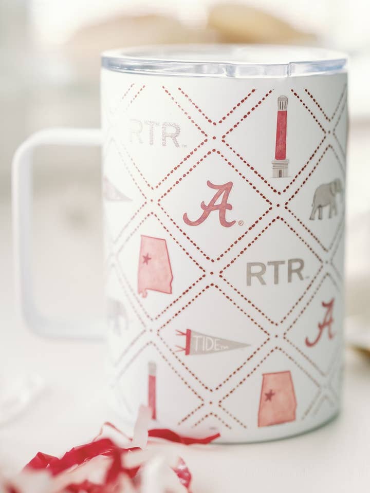 Licensierad 16 oz. Isolerad University of Alabama Mugg för wholesale av Gracefully Made Art