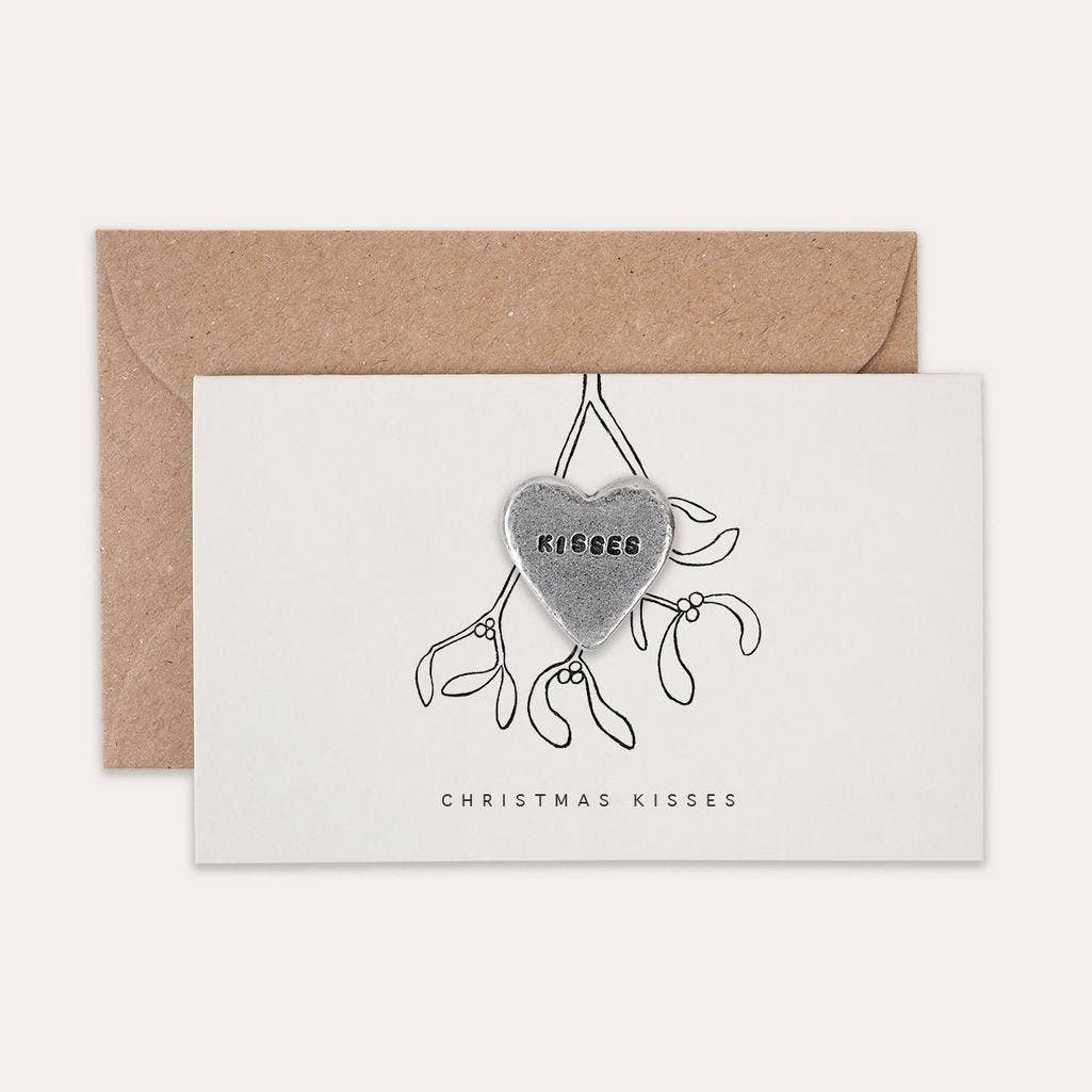 Kutuu - Wholesale Christmas Card - Christmas 'Kisses' Token Card0