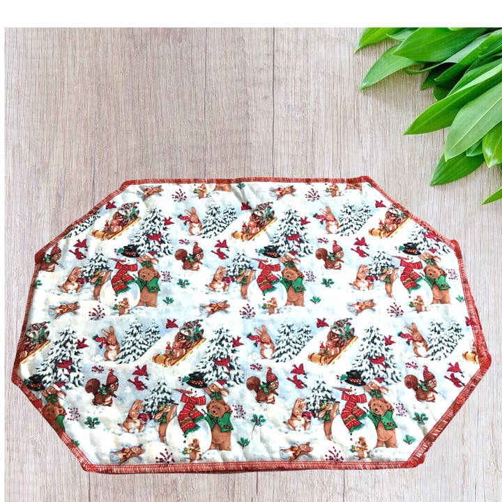 Sledding Fun Placemat Sets for wholesale by Placemats and More