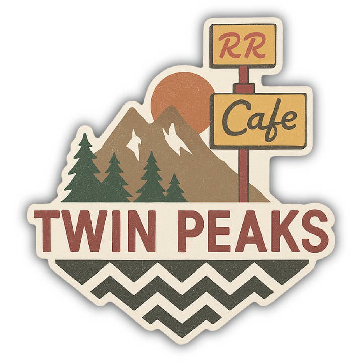 Twin Peaks - Vinyl Die-Cut Sticker for wholesale by Papersalt