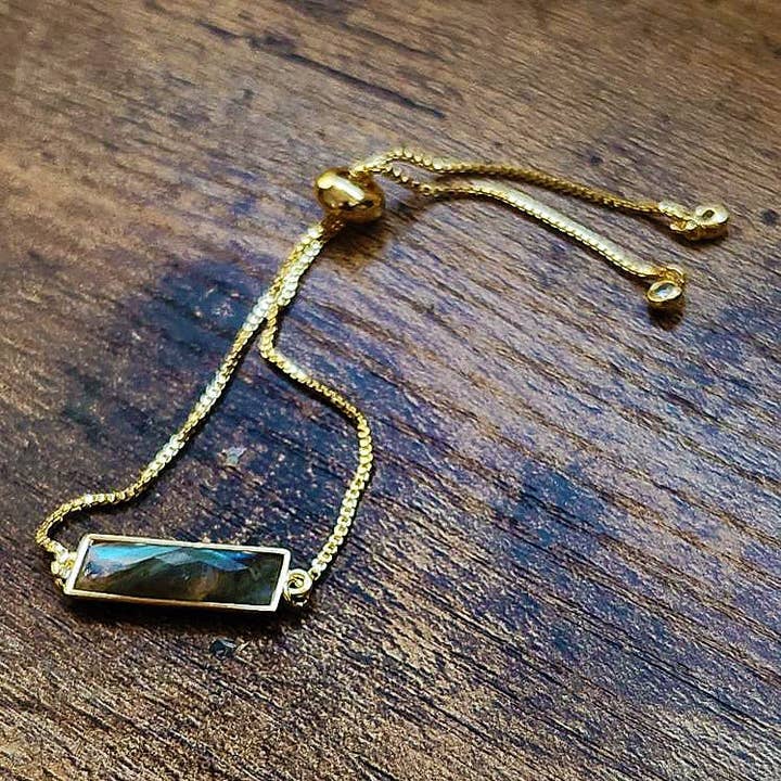 Gold Filled Labradorite Adjustable bracelet for wholesale by Royal Hippie by Robin Moratti