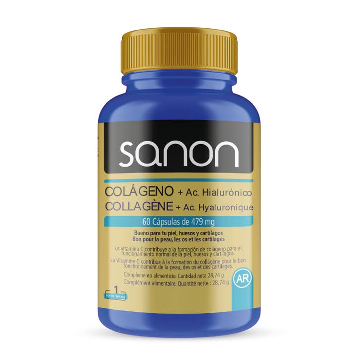 Pridahofarma - Venta al por mayor Suplementos/vitaminas para beber - SANON Colágeno + Ácido Hialurónico 60 cápsulas