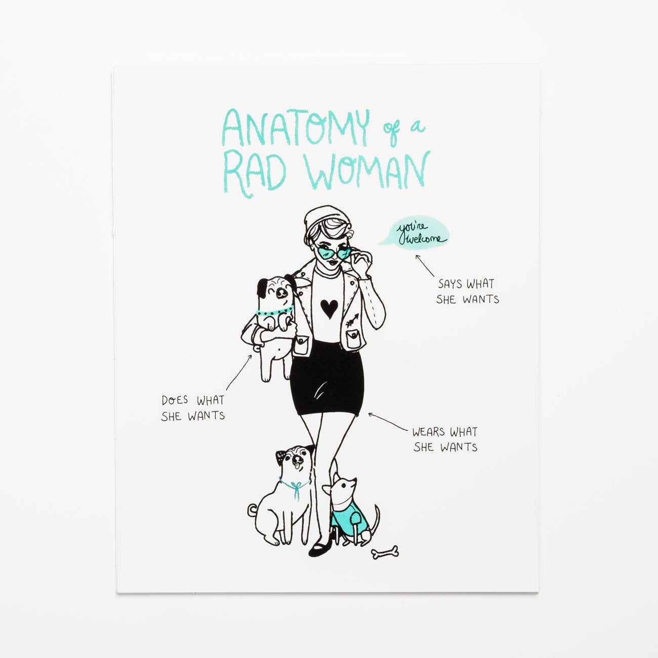 Wild Optimist - Wholesale Art Print - Anatomy of a Rad Woman Print3