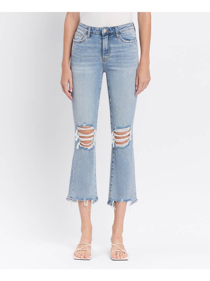 Miracles HIGH RISE KICK FLARE JEANS LV1081 for wholesale on Faire