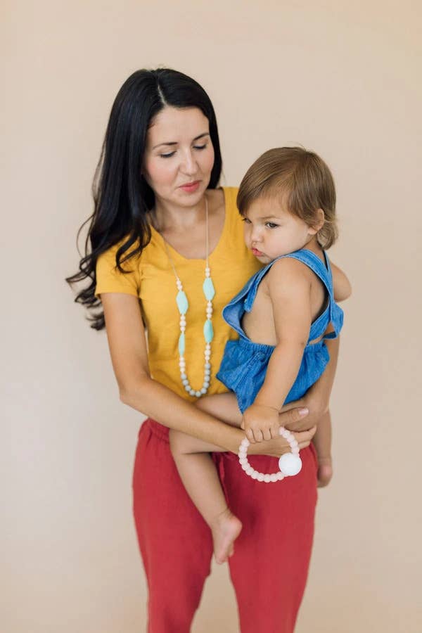 Chewable Charm - Wholesale Teething Necklace - Baby - The Emma - Silicone Teething Necklace1
