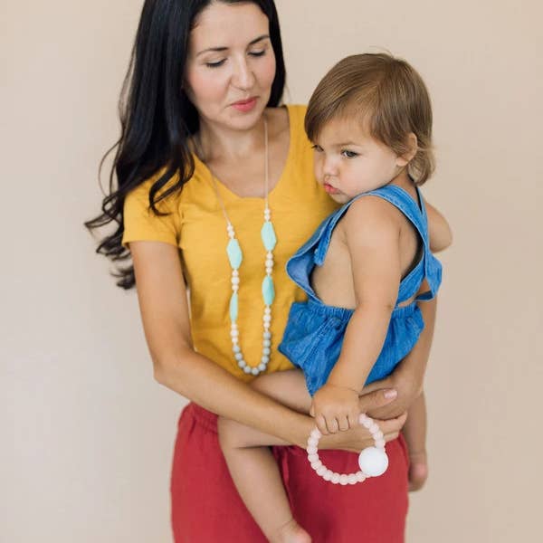 Chewable Charm - Wholesale Teething Necklace - Baby - The Emma - Silicone Teething Necklace1