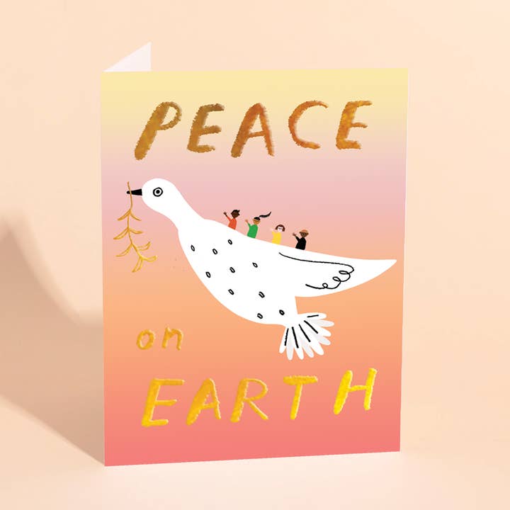 PEACE BIRD 2 - Cartão de Natal por atacado de Carolyn Suzuki