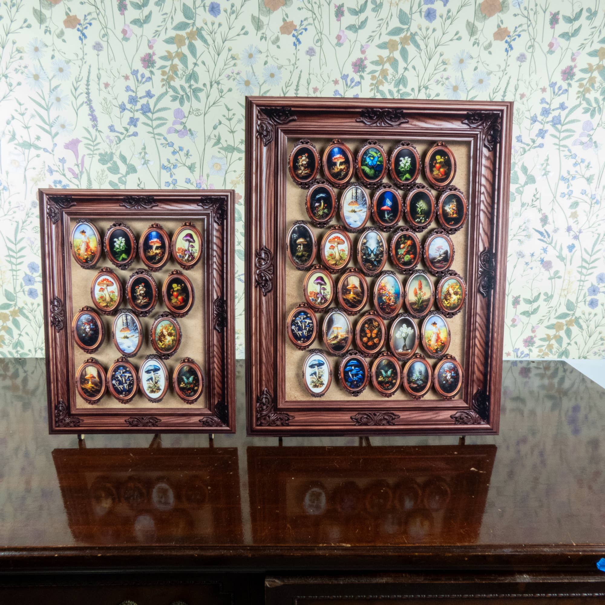 Standish House - Vente Aimants - Aimants avec champignons, effet 3D encadré, cadres vintage13