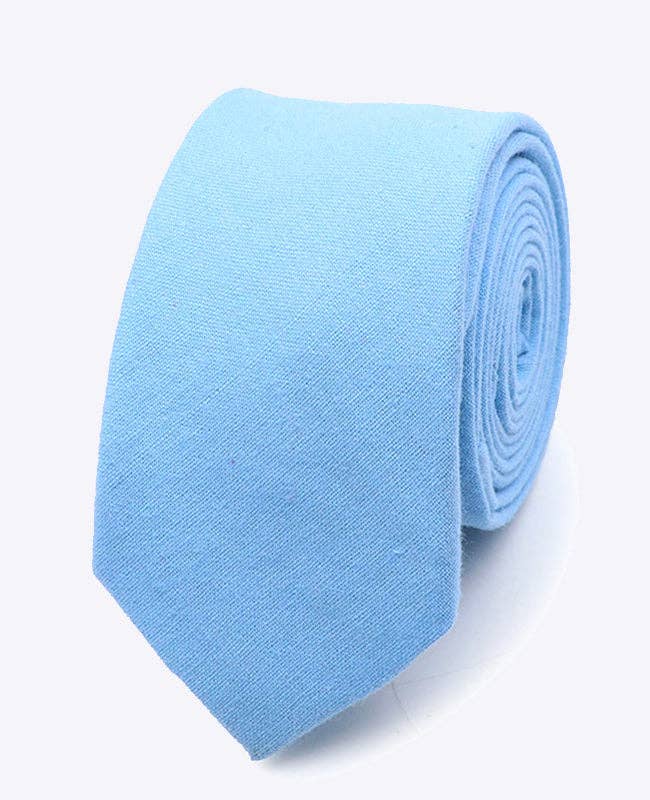 Unipap's - Wholesale Necktie - Men's - Blue Tie No. 8 Men's Cotton "Edgard"