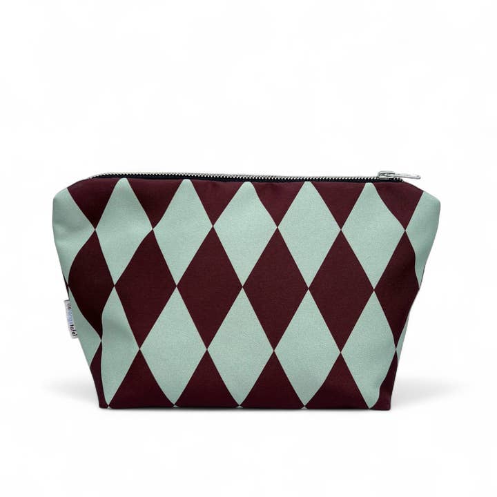 De Lange Tafel - Vente Trousse de toilette – unisexe - Trousse de toilette · Diamant vert/aubergine