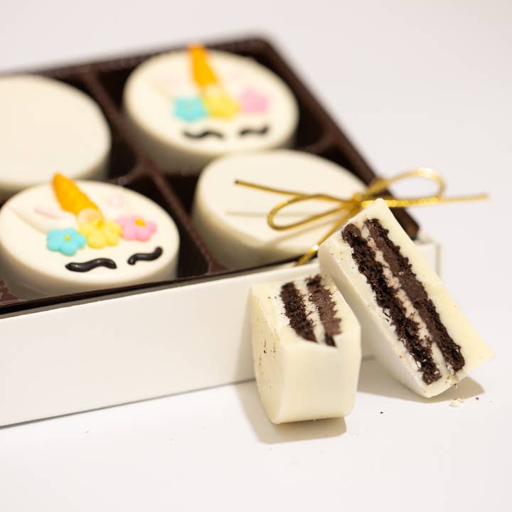 Gift Box of 12 Unicorn Oreos for wholesale by Branded Treats