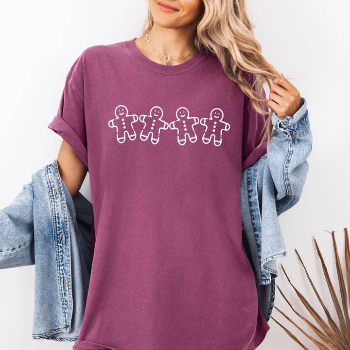 Refinery Number One LLC - Wholesale T-Shirt (Graphic) - Unisex - Gingerbread Men, Christmas, Traditional, Winter Santa Tshirt
