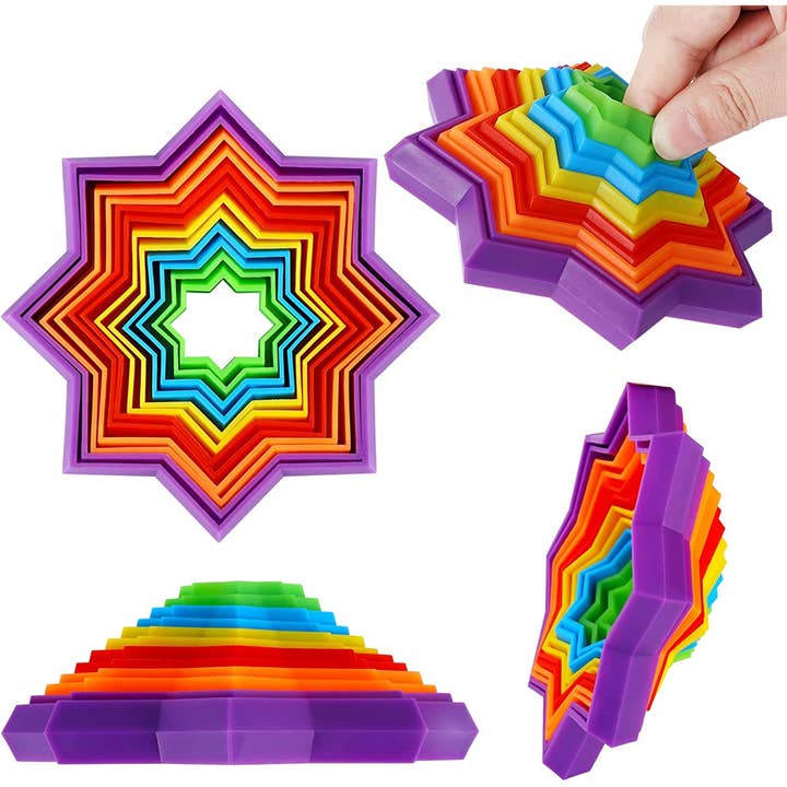 JSBlueRidge Toys - Wholesale Fidget Toy - Kids - Magic 3D Decompression Star Fidget Kids Toy- Assorted1