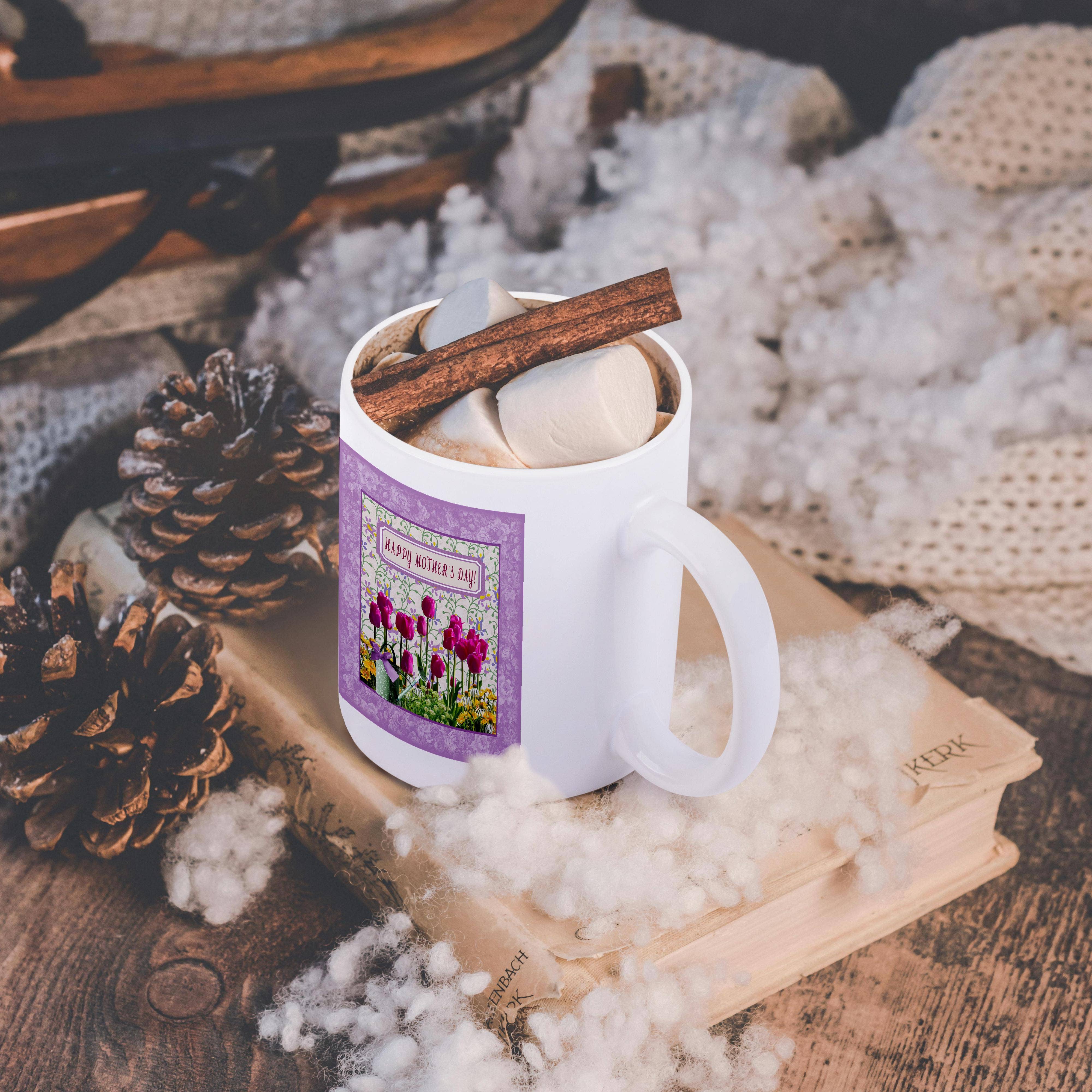 3dRose - Wholesale Coffee Mug - 3dRose, Mothers Day, Watering Can, Colorful Tulips, Cone Flowers, Sunflowers, Mug11