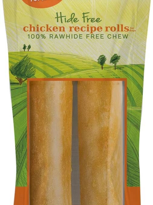 Hide Free Chicken X-Large 9” Roll - 2 Count for wholesale by Canine Naturals