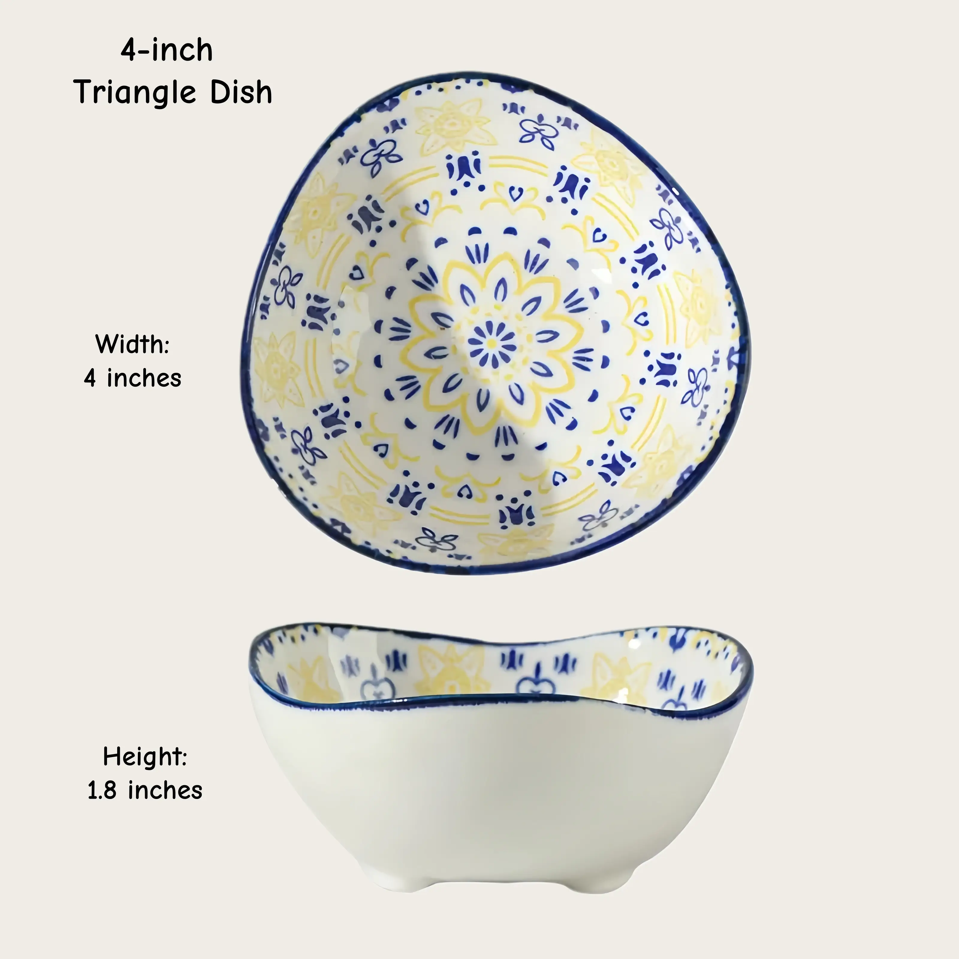 Otterware - Vente Bols à condiments/sauces - Plats à trempette en céramique style marocain (6 styles)18