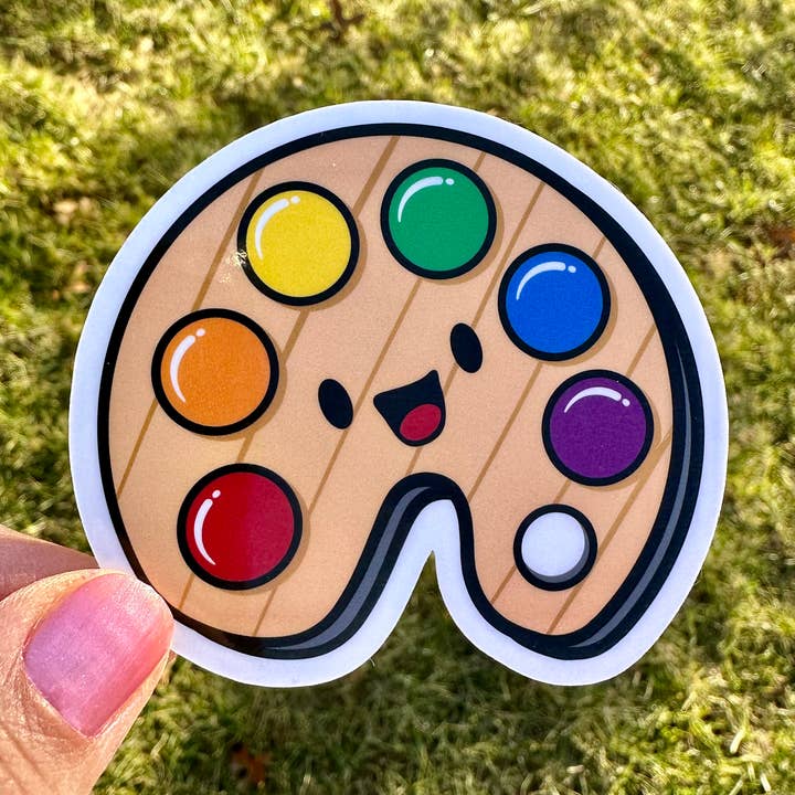 Palette de peinture autocollante Cute Artist pour la vente par Fishbiscuit Designs