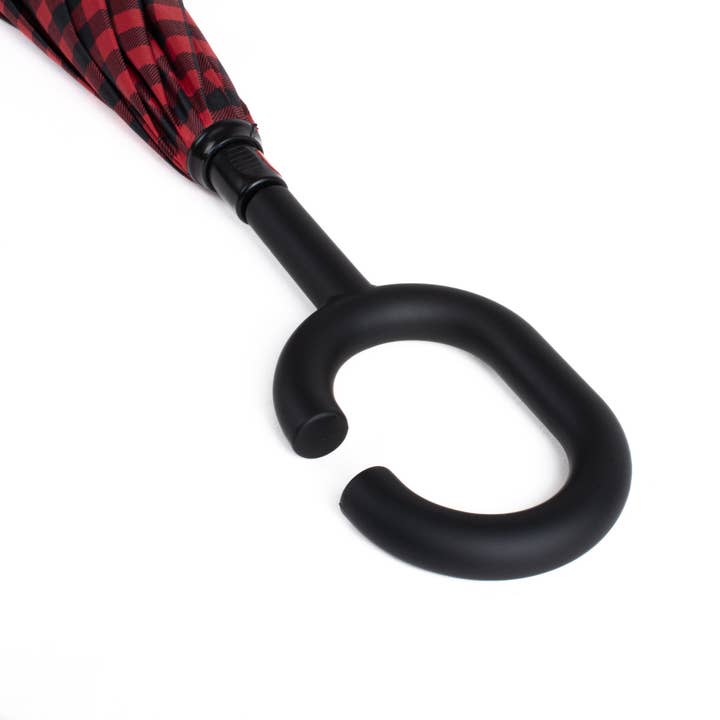 Selini New York - Wholesale Umbrella - Unisex - Inverted Gingham Checkered Umbrella3