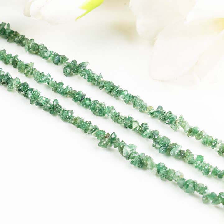 Soothing Crystals Beads - Wholesale Beads - Green Aventurine Chip Beads Strand, Crystal Uncut Beads6