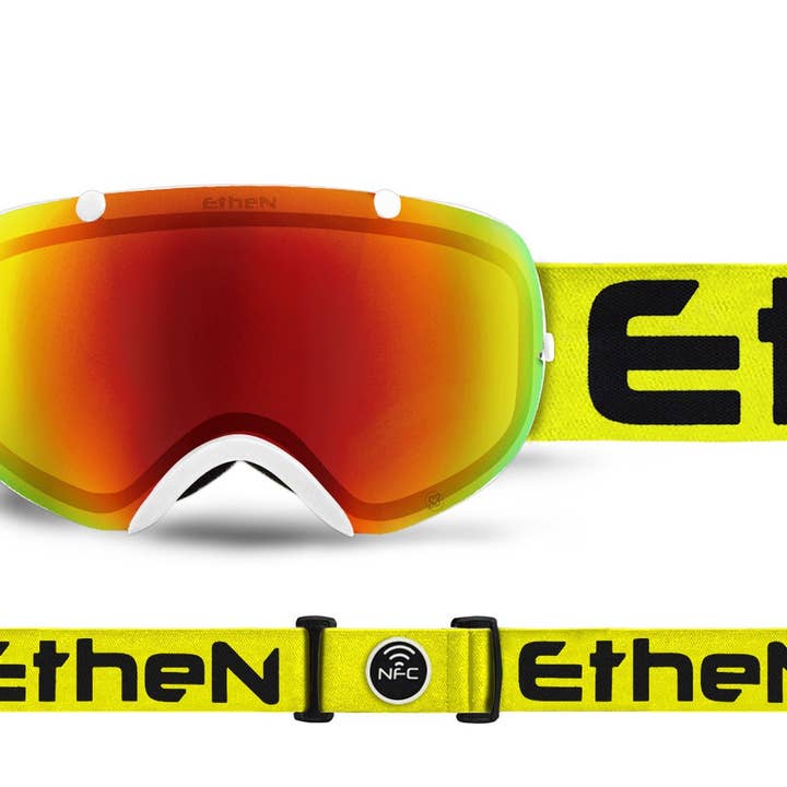 SK0315_03 SNOW GOGGLE YELLOW FLUO/BLACK for wholesale by ETHEN S.R.L.