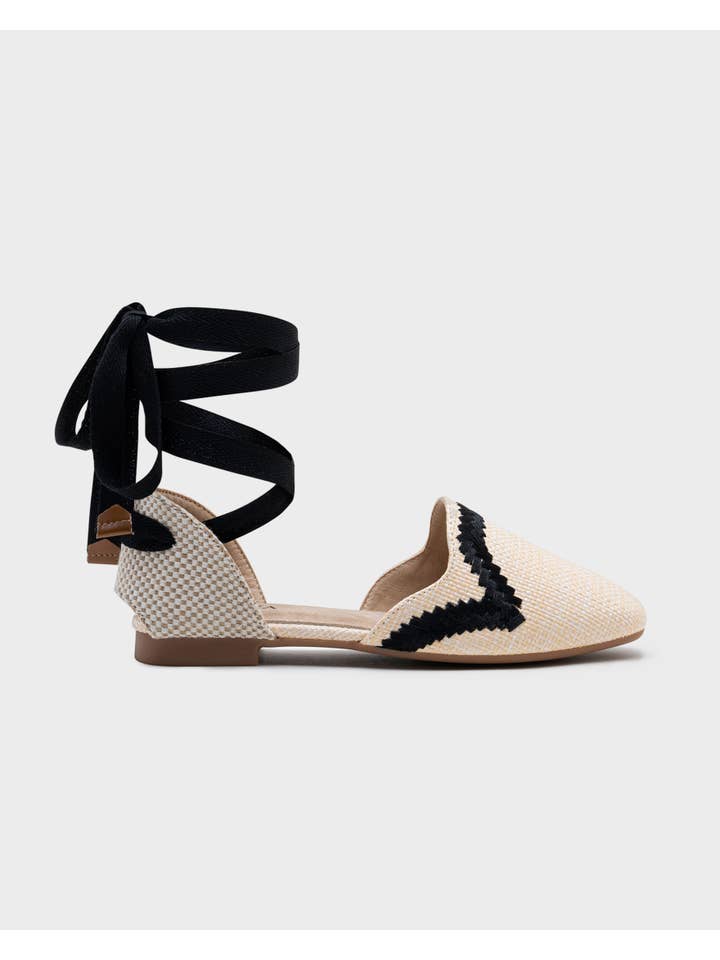 CEREZA - Wholesale Sandals - Women's - Embroidered Interwoven-raffia Espadrilles Ballet flats