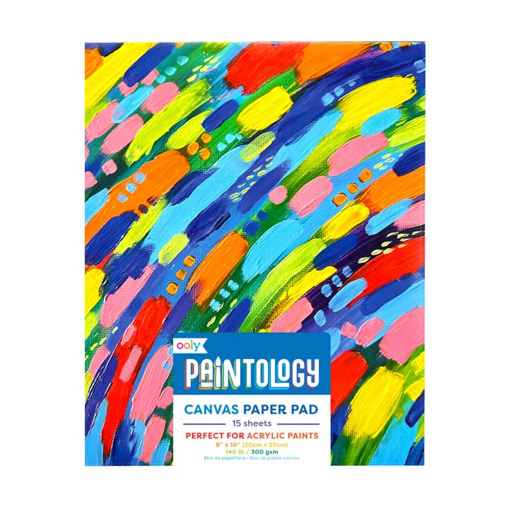 Paintology: Canvas Paper Pad (8" x 10";15 Sheets) for wholesale by OOLY