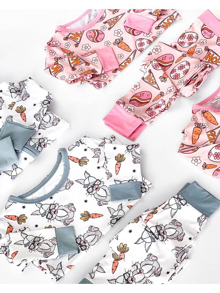 Lucky Panda Kids - Wholesale Top & Pant Set - Kids - Bamboo Easter Boys' Two Piece Set | Rad Bunny6