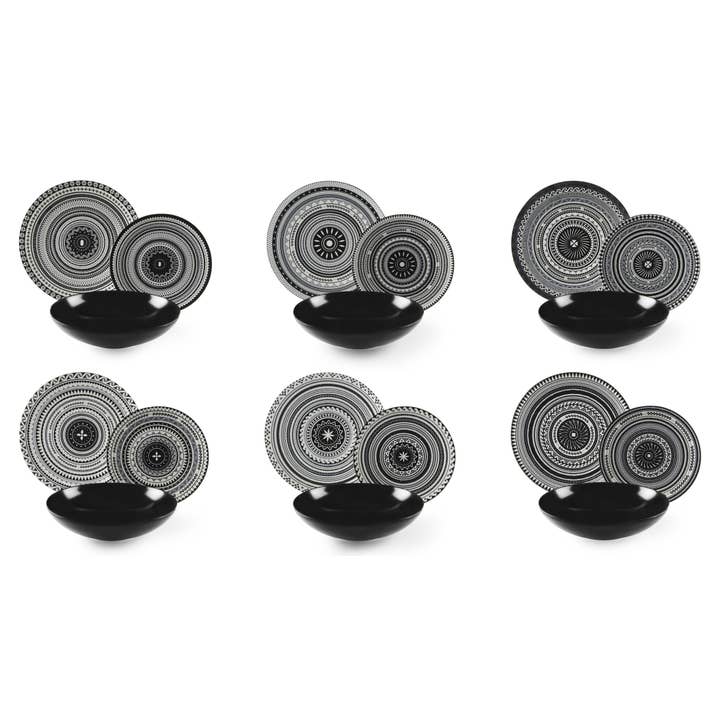 Etnisch Serviesset 18-delig voor wholesale door Bergamaschi & Vimercati S.p.a.