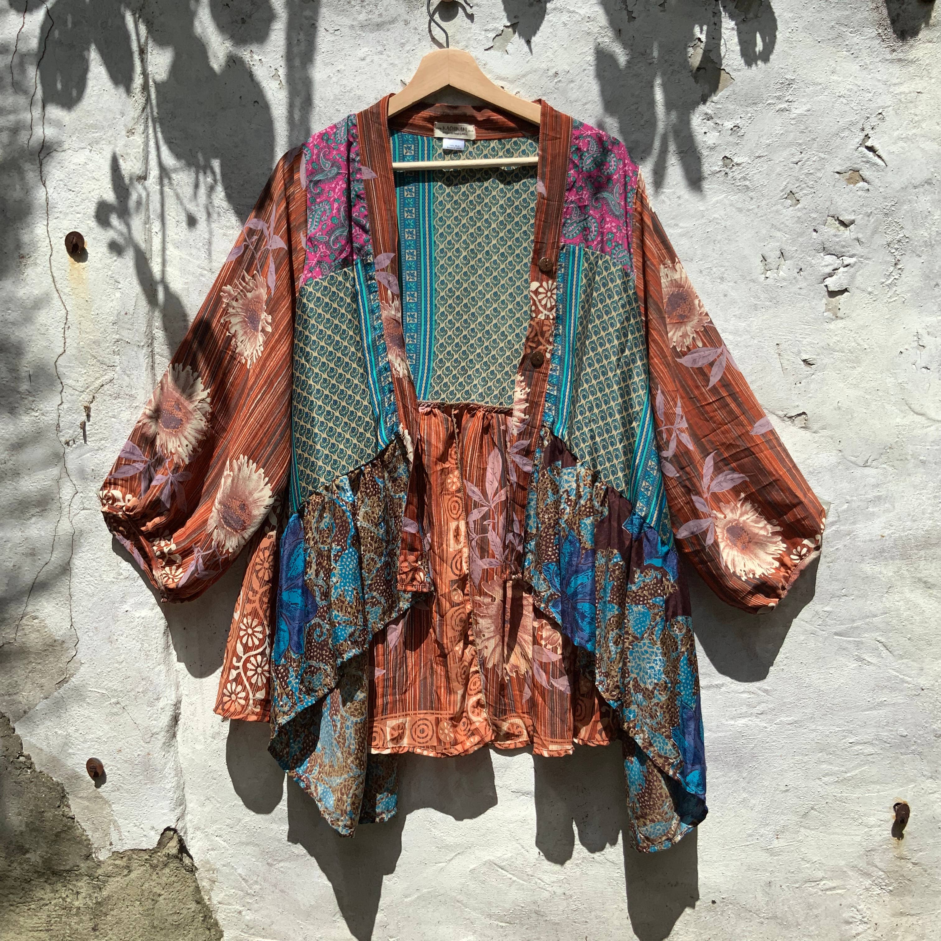 Kaohinani – wholesale Buttoned-down shirt – Women's – Sari Smock Shirt5