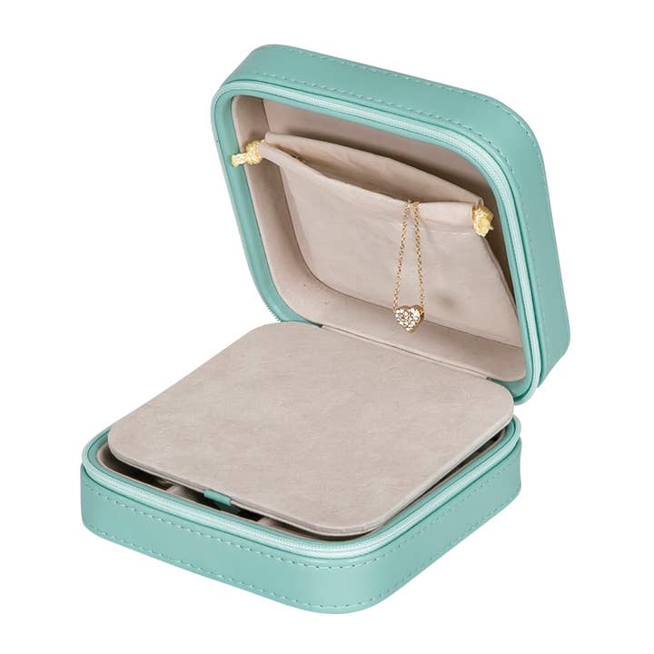 Mele and Co - Wholesale Jewelry Box/Organizer - Mele and Co Josette Vegan Leather Travel Jewelry Case