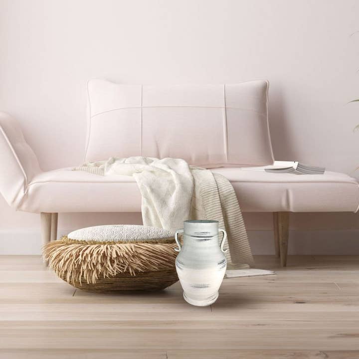 WIT WASSEN Keramiek - Woondecoratie - Urn - Boho - Shabby Chic - Kerstcadeau voor groothandel op Faire2