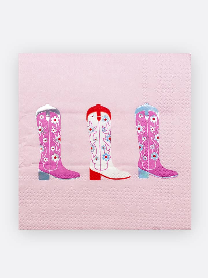 PTW, Daisy Cowgirl Vibes - Beverage Paper Napkin for wholesale by Elum Designs