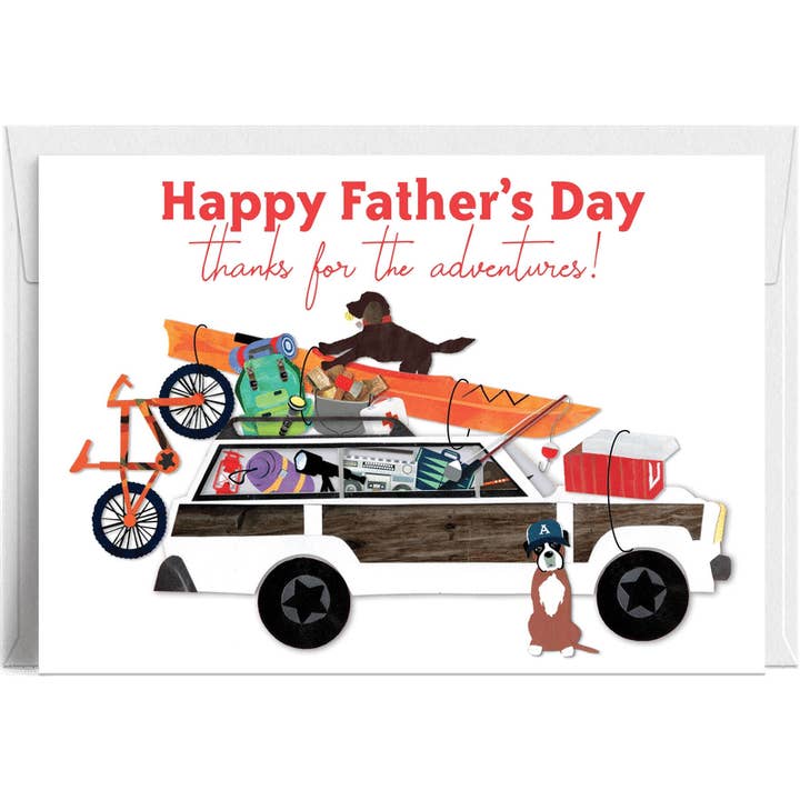 "Fars Dags Eventyr" – Finurlig Roadtrip Hilsen Kort for engroshandel hos Lilybart LLC
