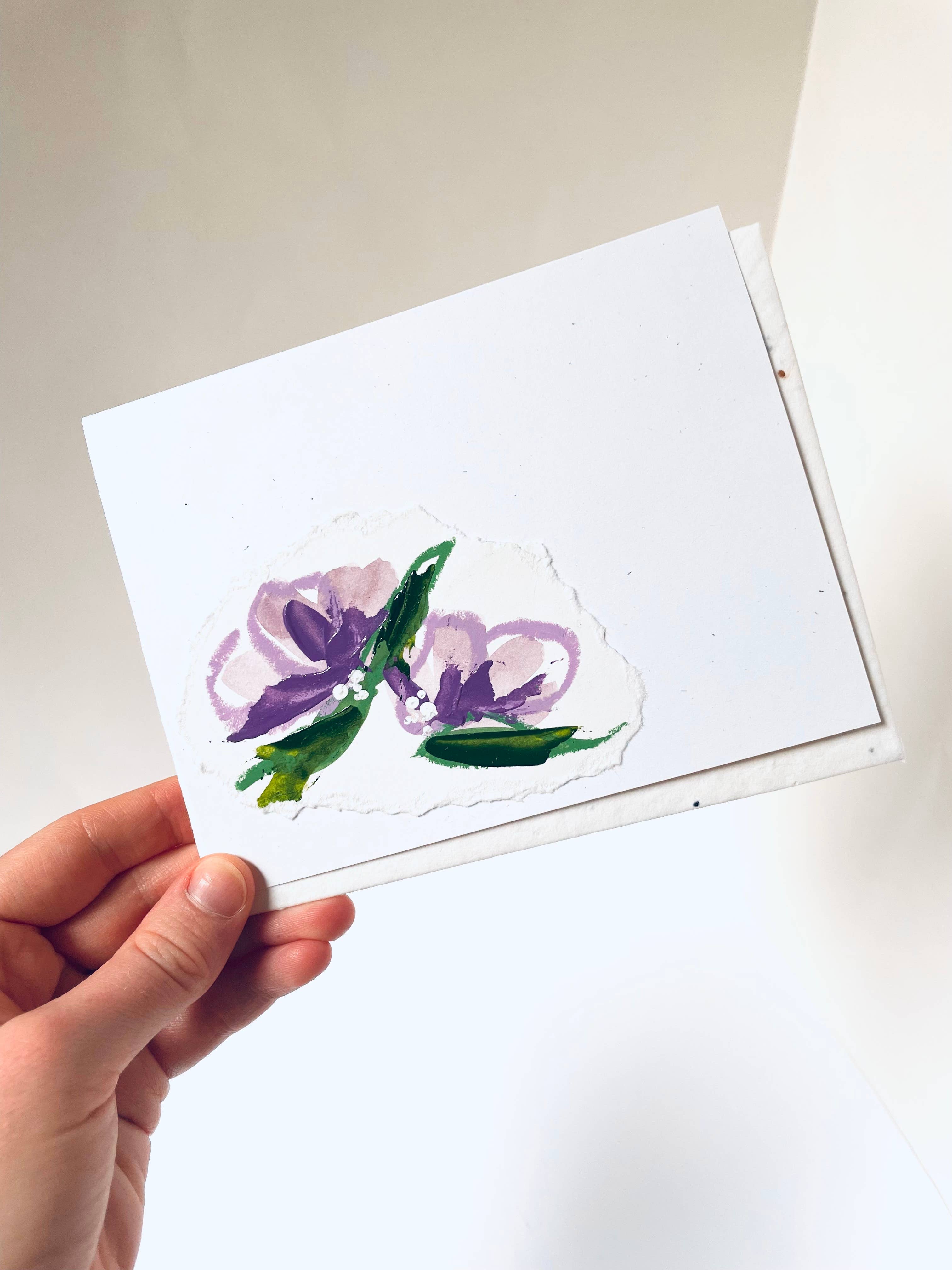 Atelier By Cat - Vendita all'ingrosso Biglietti di auguri generici - Biglietti di carta seminabile dipinti a mano, ecologici piantabili5